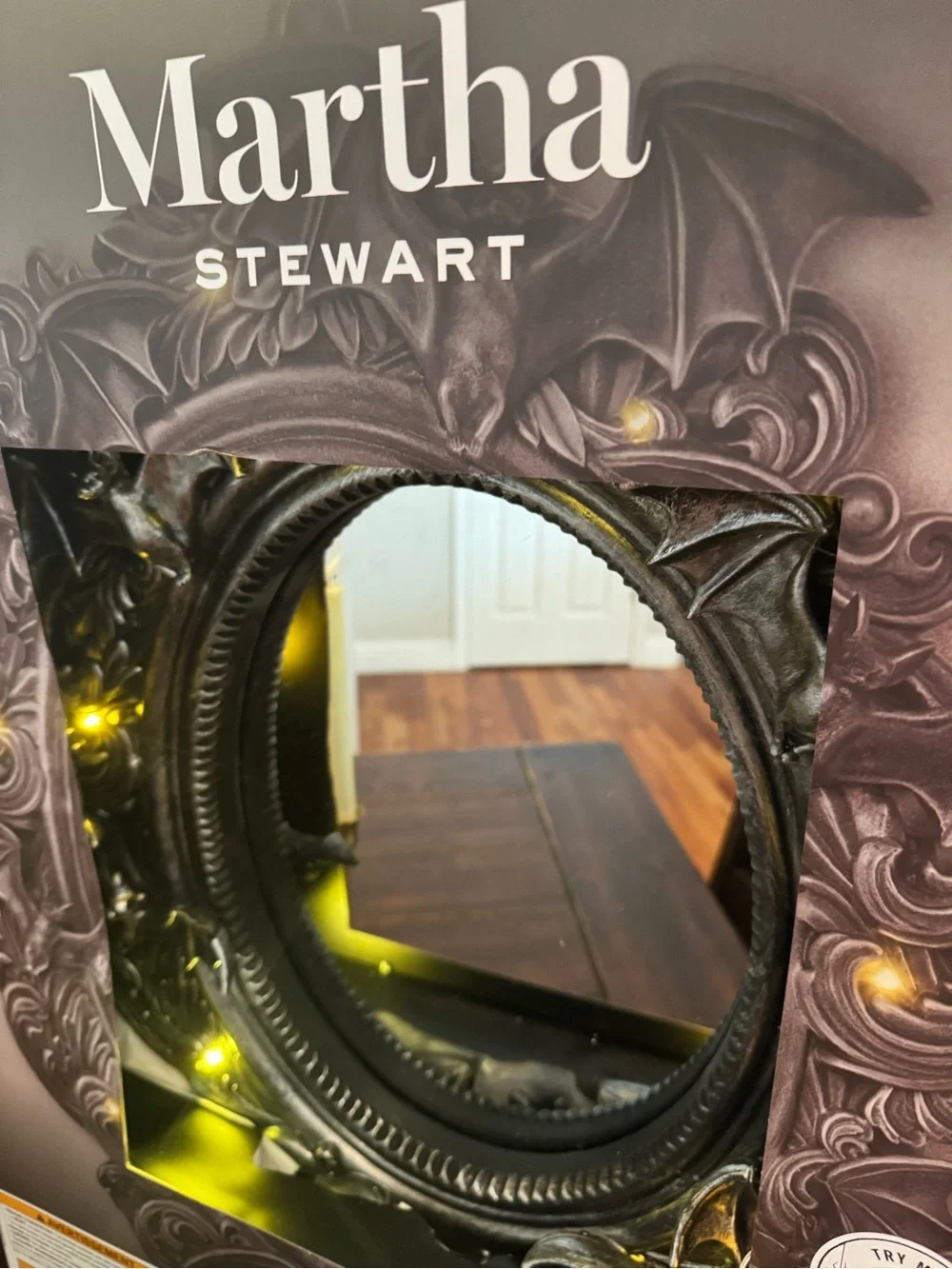 🚨Sold!🚨Martha Stewart Bat Decorative LED Wall Mirror
